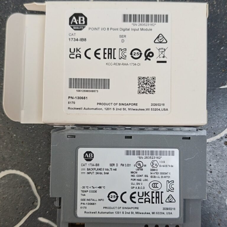Allen-Bradley 1734-IB8 opening and packing record