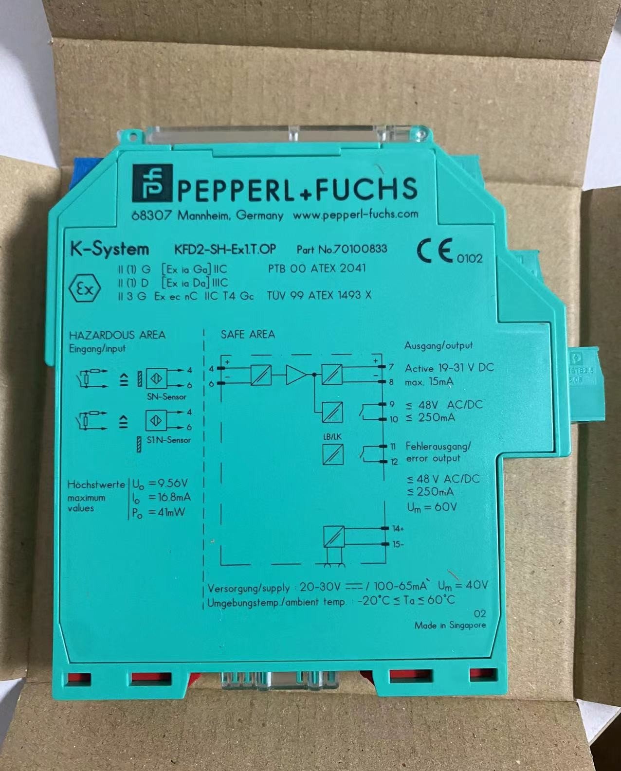 Pepperl+Fuchs KFD2-SH-Ex1T.OP product reference