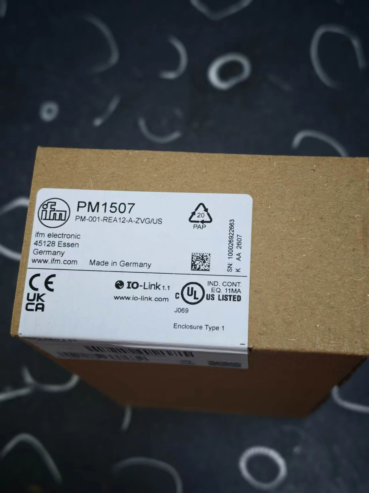 IFM PM1507 opening and packing record